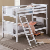 Spring Creek Twin/Twin Bunk Bed Model Fm-Bk602Tt-Wh-Bed By Furniture Of America